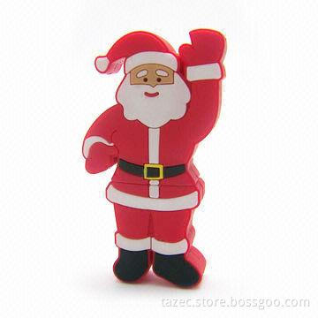 Santa Claus Design USB Flash Drive with 8GB Capacity, Compatible with USB1.1 and 2.0 Interfaces